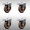 Service Caster 4 Inch SS High Temp Glass Filled Nylon Bolt Hole Caster Set with Lock Brake SCC SCC-SSBHTTL20S514-GFNSHT-4 - alternate 1